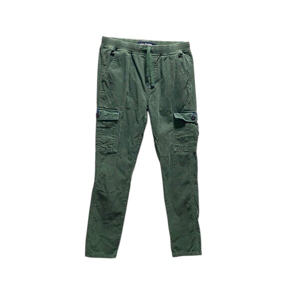 Mini Boden Corduroy Straight Leg Pants Olive Green Size 12y Preppy Fall Casual - Picture 1 of 12